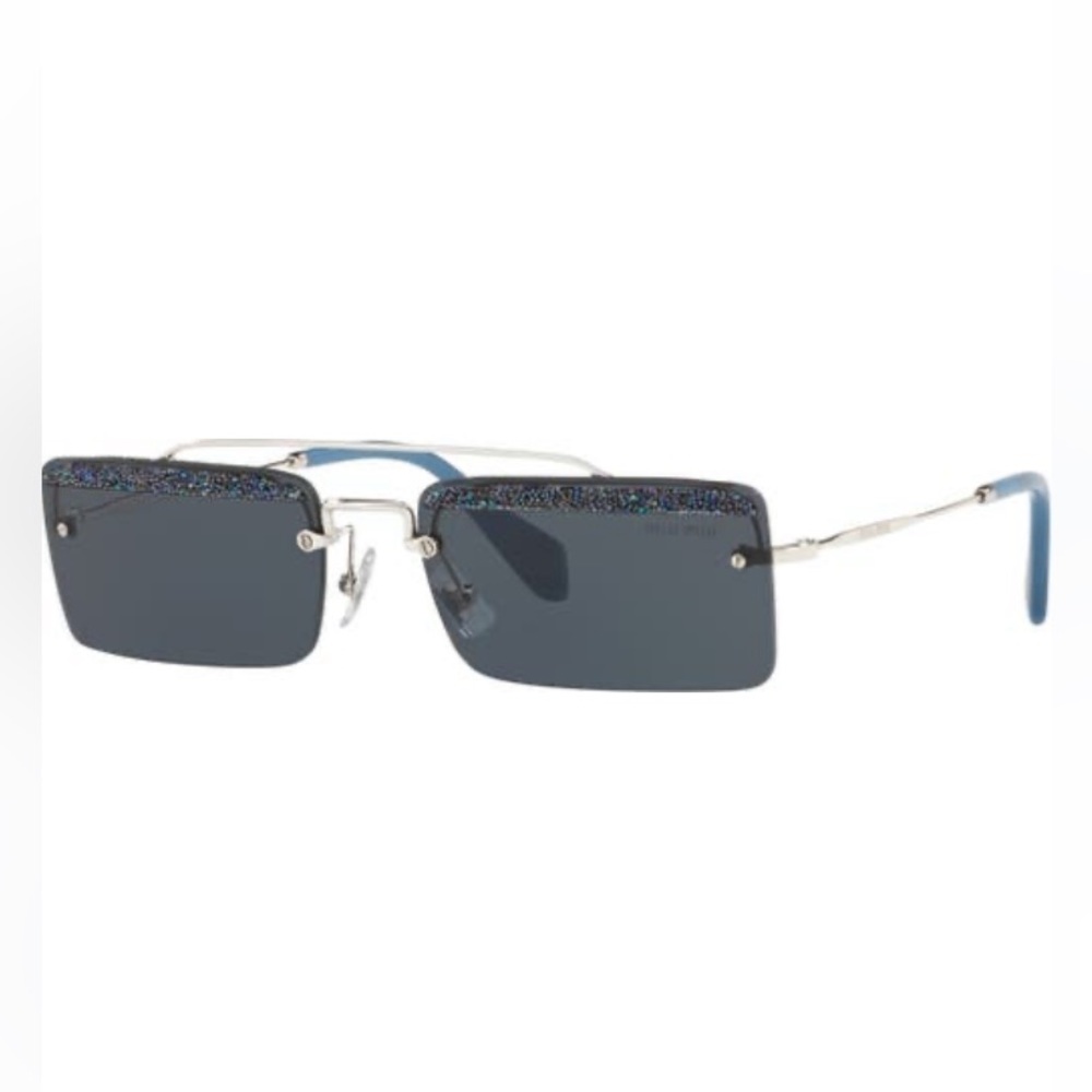 Nwt Miu Miu Socit 58 Mm Square Lens Sunglasses W/… - image 2